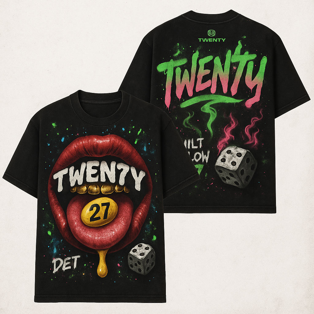 TWEN7Y CROPPED GRAPHIC T-SHIRT